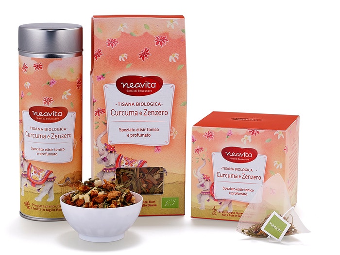 Neavita Silver Tin Tisana Curcuma E Zenzero Bio 80g  - 1