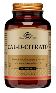 Solgar Cal D Citrato 60 Tavolette  - 1