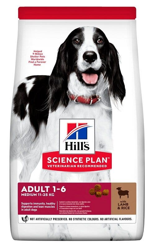 Hill's Science Plan Crocchette Agnello E Riso Cani Taglia Media Sacco 18kg-1