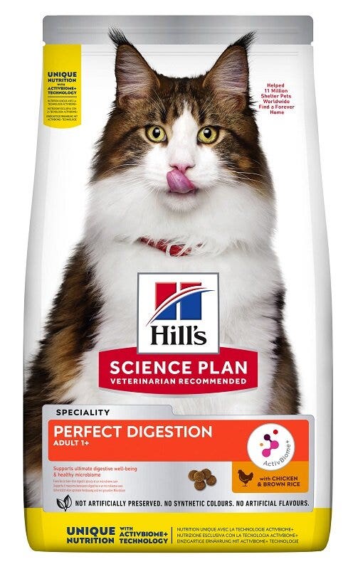 Hill's Science Plan Perfect Digestion Adult 1+ Chicken & Brown Rice 1,5kg-2