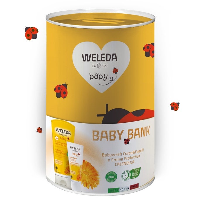 Weleda Bank Kit Coccinella Babywash 200ml + Crema Calendula 75ml-1