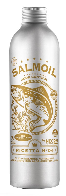 Necon Salmoil Ricetta 4 Odor Control Alimento Complementare Per Cani E Gatti 250ml-1