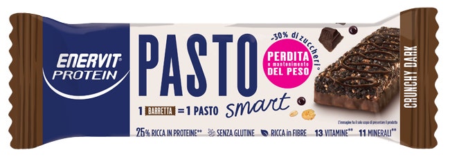 Enervit Protein Pasto Sostitutivo Crunchy Dark 55g-1