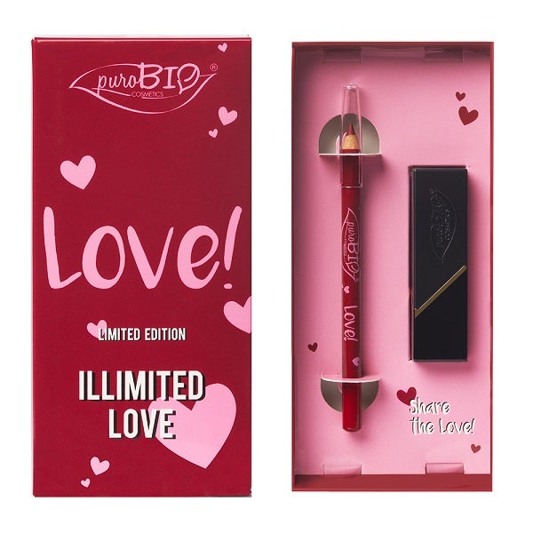 Purobio Kit San Valentino Lipstick Rosso Scarlatto + Matita Labbra-1