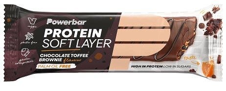 Powerbar Protein Soft Layer Barretta Chocolate Toffee Brownie 40g-1