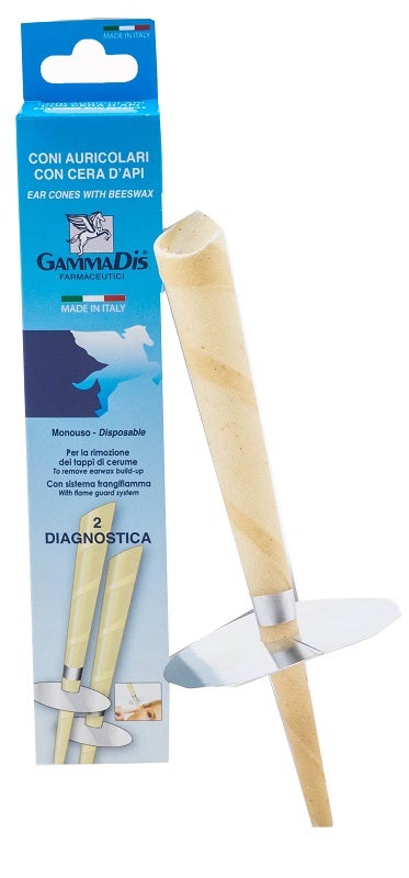 GammaDis Coni Auricolari Con Cera D'Api 2 Pezzi-1