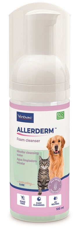 Virbac Allerderm Foam Cleanser 100ml-1