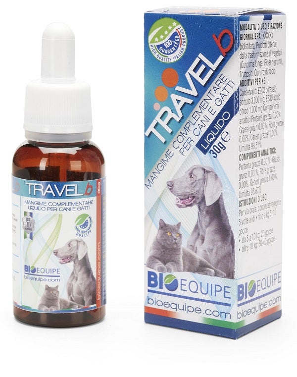 Travel B Mangime Complementare Liquido Per Cani e Gatti 30ml-1