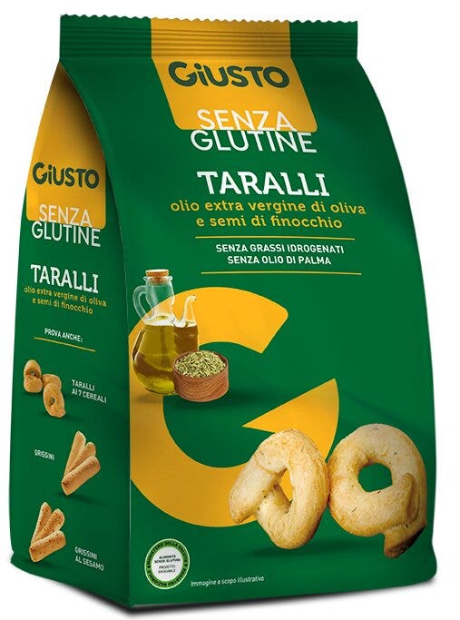 Giusto Senza Glutine Taralli Olio Di Oliva E Semi Di Finocchio 40g-2