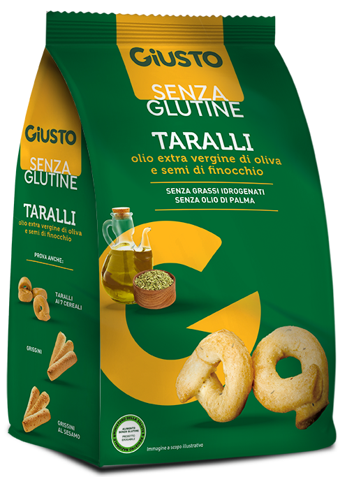 Giusto Senza Glutine Taralli Olio Di Oliva E Semi Di Finocchio 40g-1