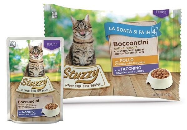 Stuzzy Bocconcini Con Pollo/Tacchino Cibo Umido Gatti Adulti Multipack 4x85g-1