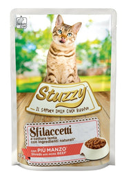 Stuzzy Sfilaccetti Con Più Manzo Cibo Umido Per Gattini Bustina 85g-1