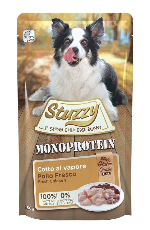 Stuzzy Monoprotein Bocconcini Con Pollo Cibo Umido Cani Adulti Bustina 150g-1