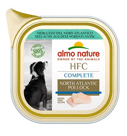 Almo Nature HCF Complete Merluzzo Del Nord Atlantico Per Cani Adulti Vaschetta 85g-1