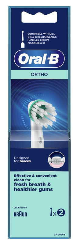 Oral-B Testina Di Ricambio Spazzolino Ortho 2 Pezzi-1