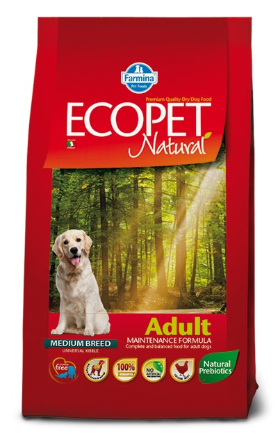 Ecopet Natural Adult Medium Cibo Secco Per Cani Adulti Sacco 12 Kg-1