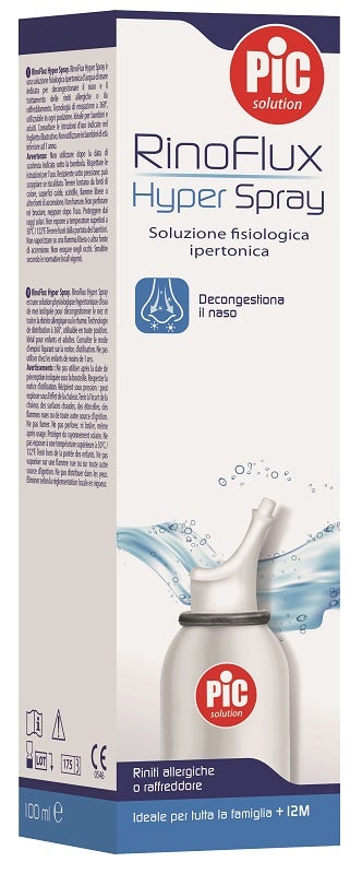 Pic Rinoflux Hyper Soluzione Salina Ipertonica Spray 100ml-1