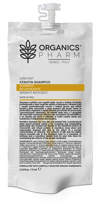 Organics Pharm Keratin Shampoo Ricostruente 75ml-1