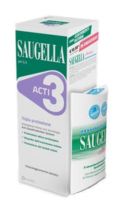 Saugella Detergente Intimo Acti3 250ml + 3 Assorbenti Interni-1