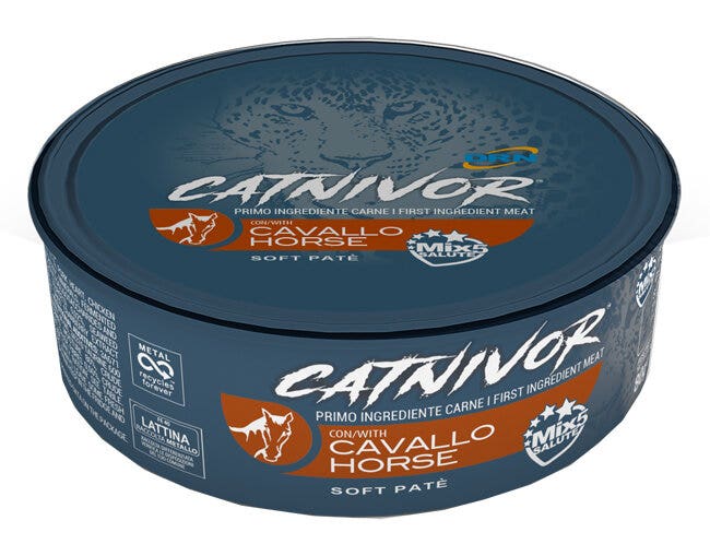 Catnivor Cavallo Cibo Umido Per Gatti Adulti 80g-1