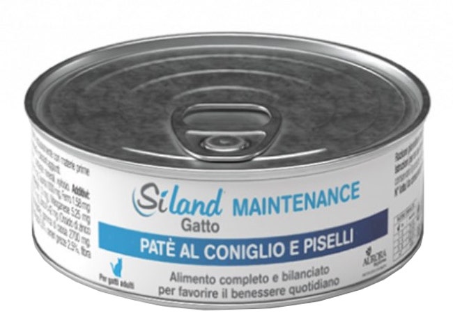 Siland Maintenance Cibo Umido Patè Coniglio/Piselli Gatti Adulti 85g-1