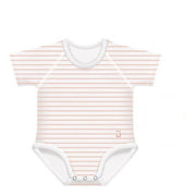 J Bimbi Body 0-36M In Bambu' 4 Stagioni Righe Pesca-1