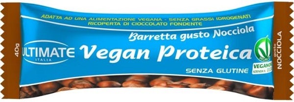 Ultimate Barretta Proteica Vegana Gusto Nocciola 40g-1
