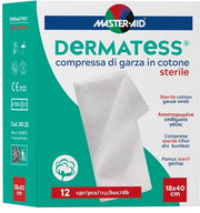 Master Aid Dermatess Garze Cotone 18x40 12 Pezzi-1