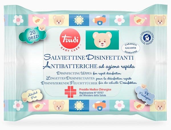 Trudy Baby Salviette Disinfettanti/Antibatteriche 20 Pezzi-2