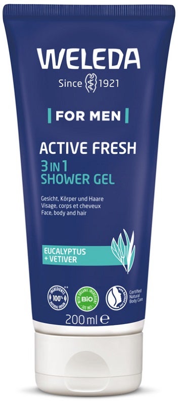 Weleda Doccia For Men Active Fresh 3In1 Doccia Gel 200ml-1