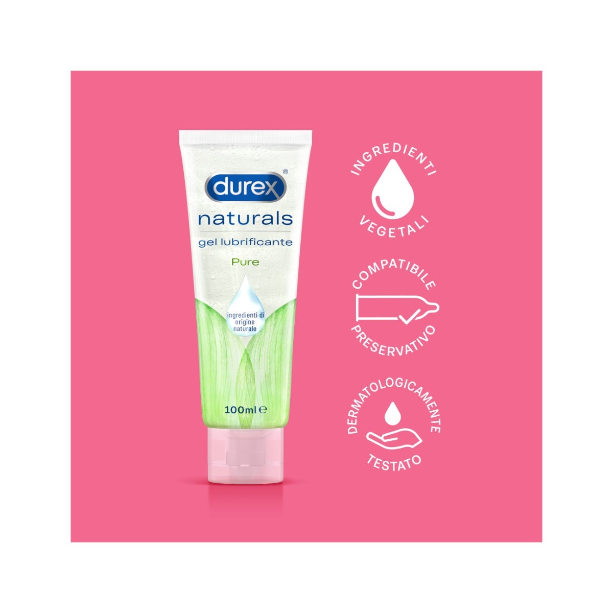 Durex Naturals Gel Pure Lubrificante 100ml-14