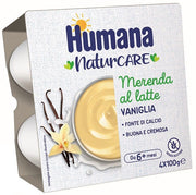 Humana Merenda Vaniglia 4 Vasetti da 100 g-1