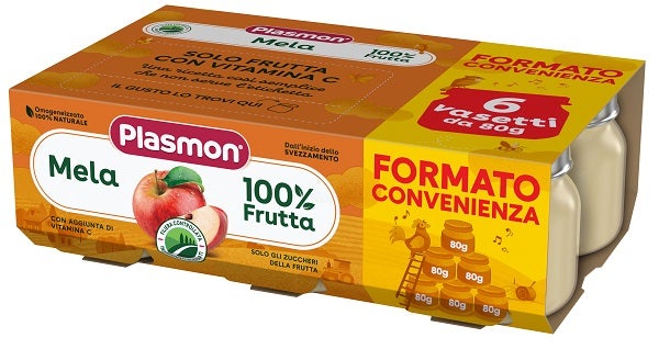 Plasmon Omogeneizzato Mela 6x80g 4Mesi+-1