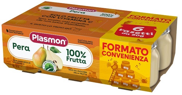 Plasmon Omogeneizzato Pera 6x80g 4Mesi+-1