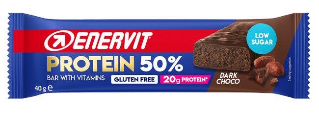 Enervit Protein Barretta 50% Dark Choco 40g-1