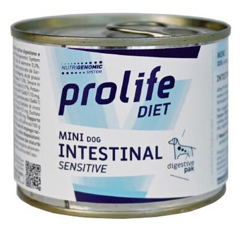 Prolife Diet Dog Intestinal Sensitive Cibo Umido Per Cani Taglia Piccola Lattina 200g-1