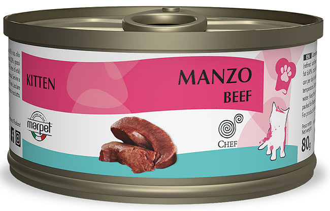 Chef Kitten Manzo 80 g