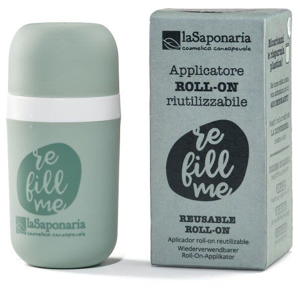 La Saponaria Biodeo Applicatore Roll-On Verde Salvia Refill 70g-1