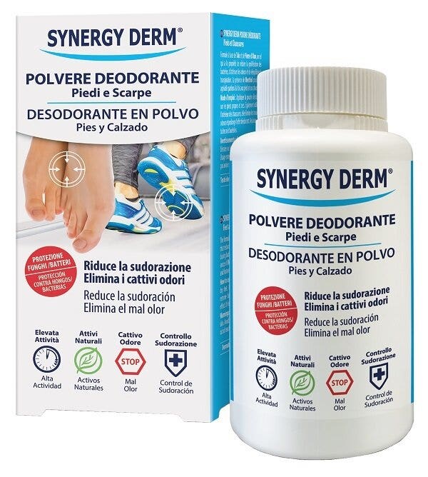Synergy Derm Polvere Deodorante Piedi & Scarpe 120g-1