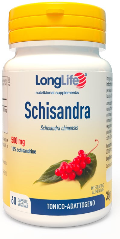Longlife Schisandra 500 mg 60 Capsule Vegetali da 600 mg