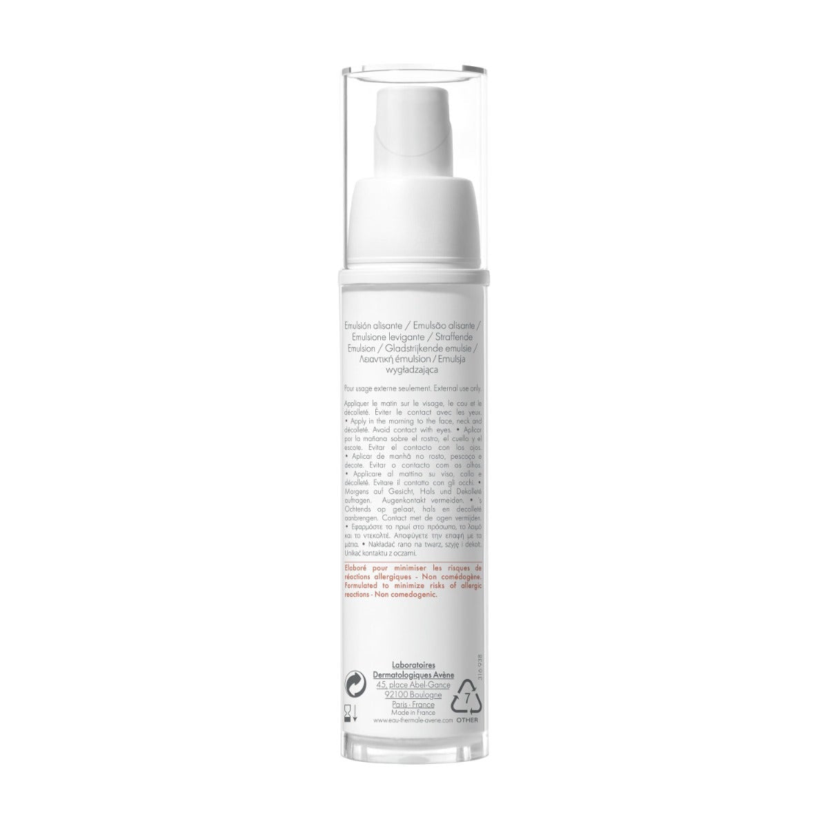 Eau Thermale Avène Physiolift Giorno Emulsione Levigante Anti-età Rughe Evidenti 30ml-3