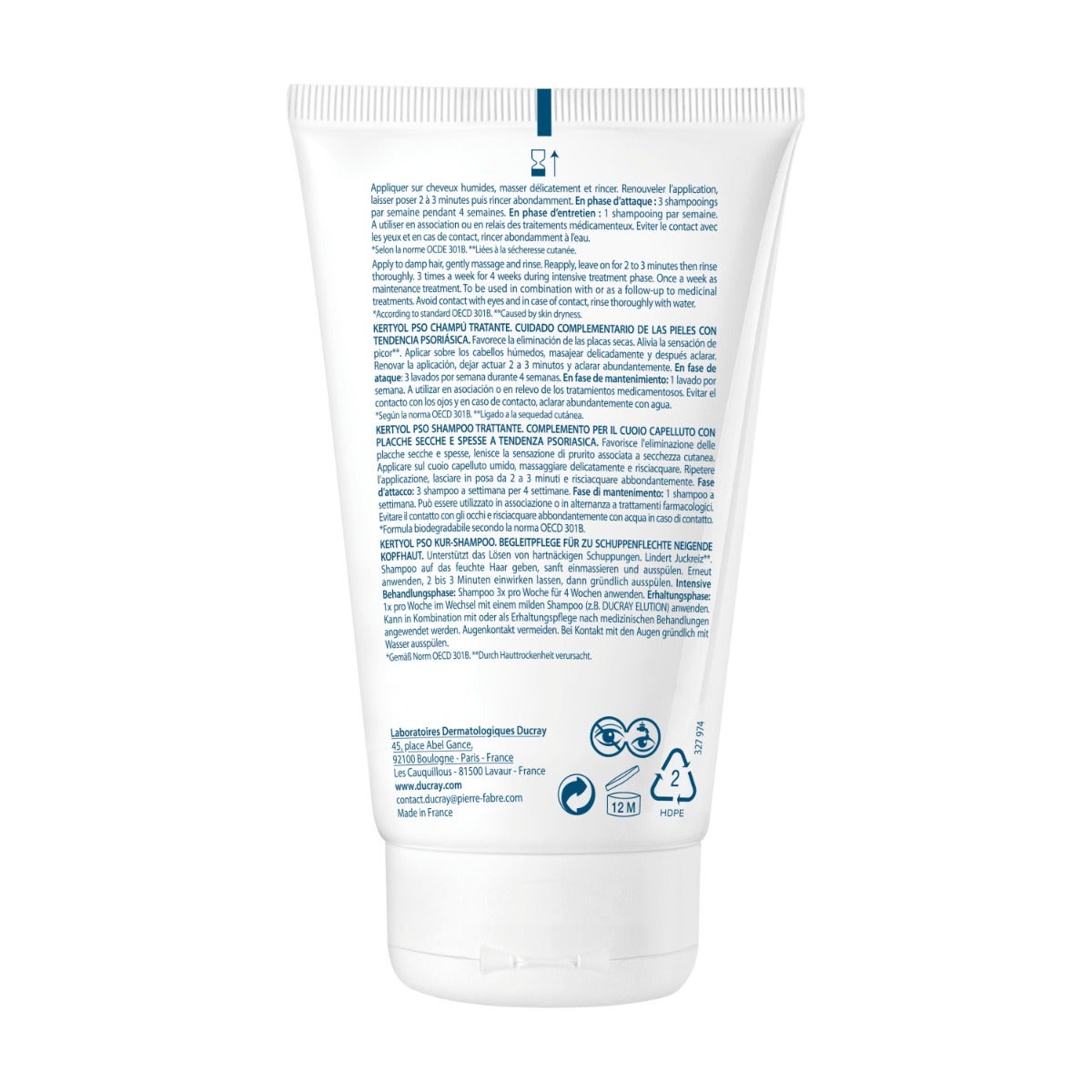 Ducray Kertyol Pso Shampoo 125ml-1