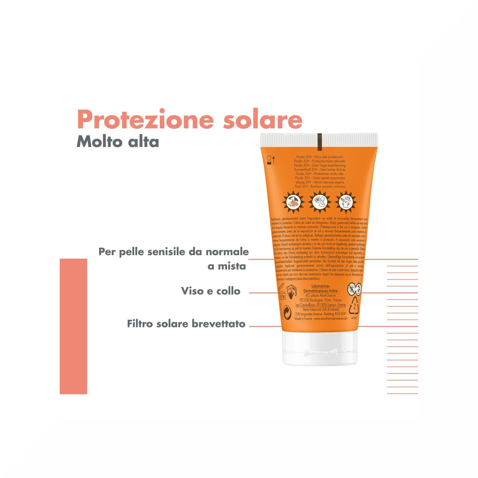 Avène Fluido SPF 50+ Solare Viso 50ml-6