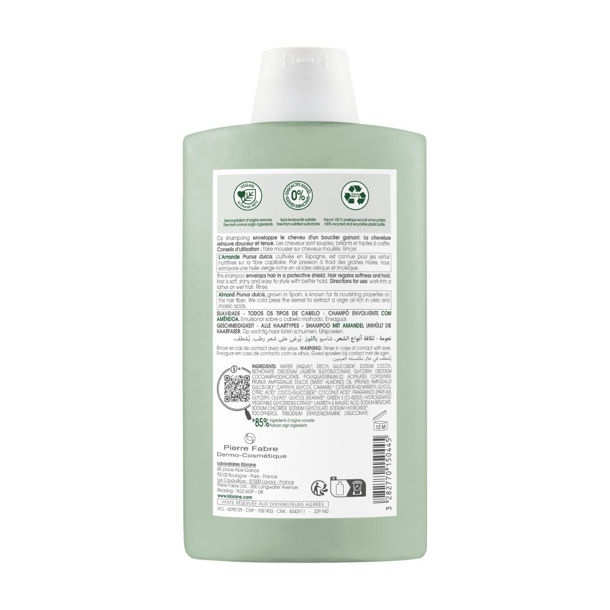 Klorane Shampoo Al Latte Di Mandorle 400ml-3