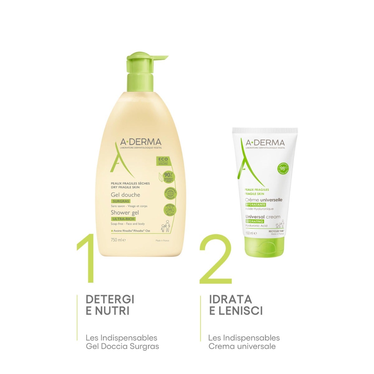 A-Derma Les Indispensables Gel Doccia Sugras 200ml-8