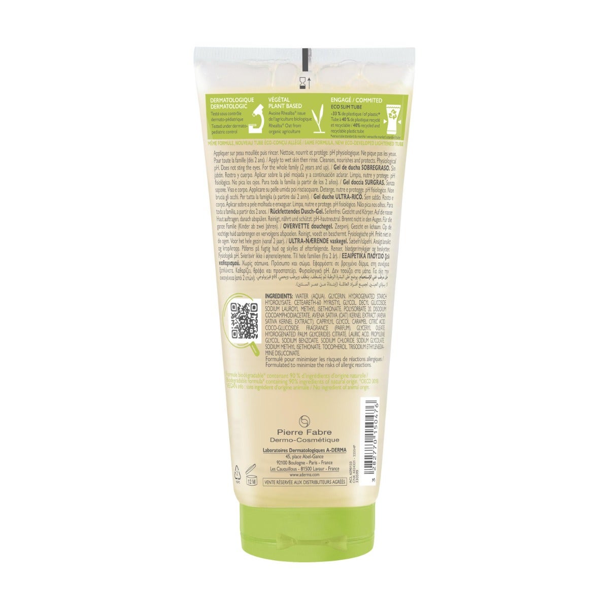 A-Derma Les Indispensables Gel Doccia Sugras 200ml-1