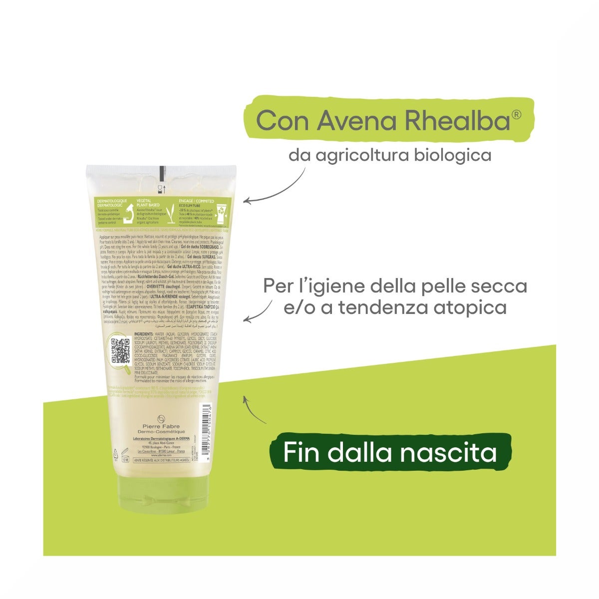 A-Derma Les Indispensables Gel Doccia Sugras 200ml-4