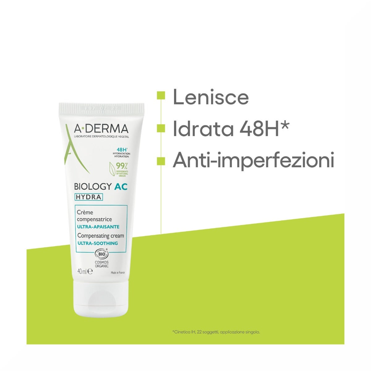A-Derma Biology Ac Hydra Crema Compensatrice Ultra-lenitiva Anti-imperfezioni 40ml-8