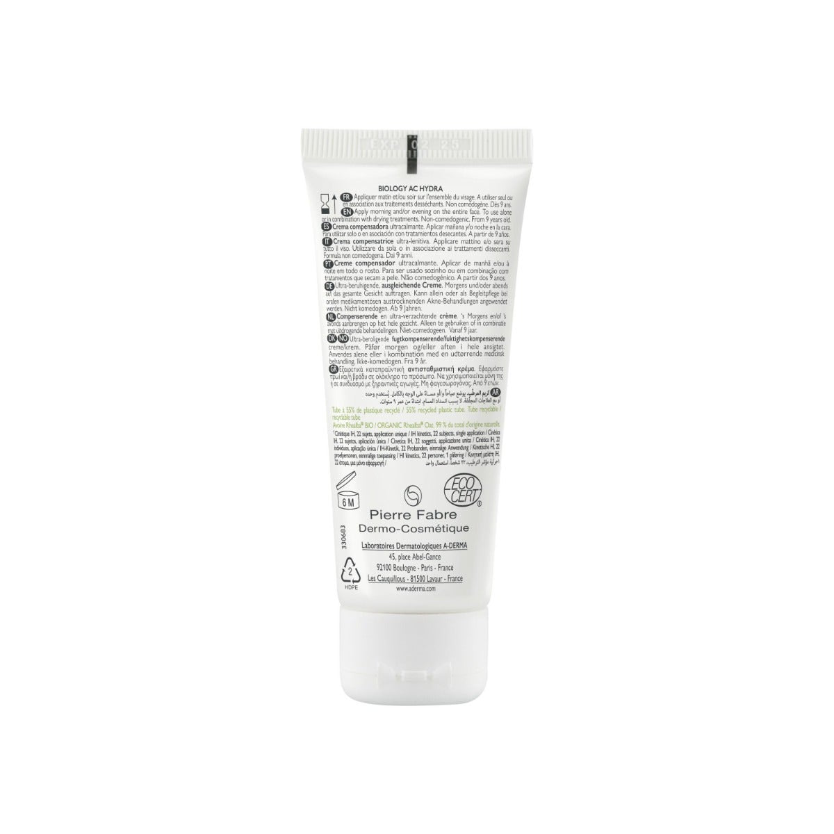 A-Derma Biology Ac Hydra Crema Compensatrice Ultra-lenitiva Anti-imperfezioni 40ml-6