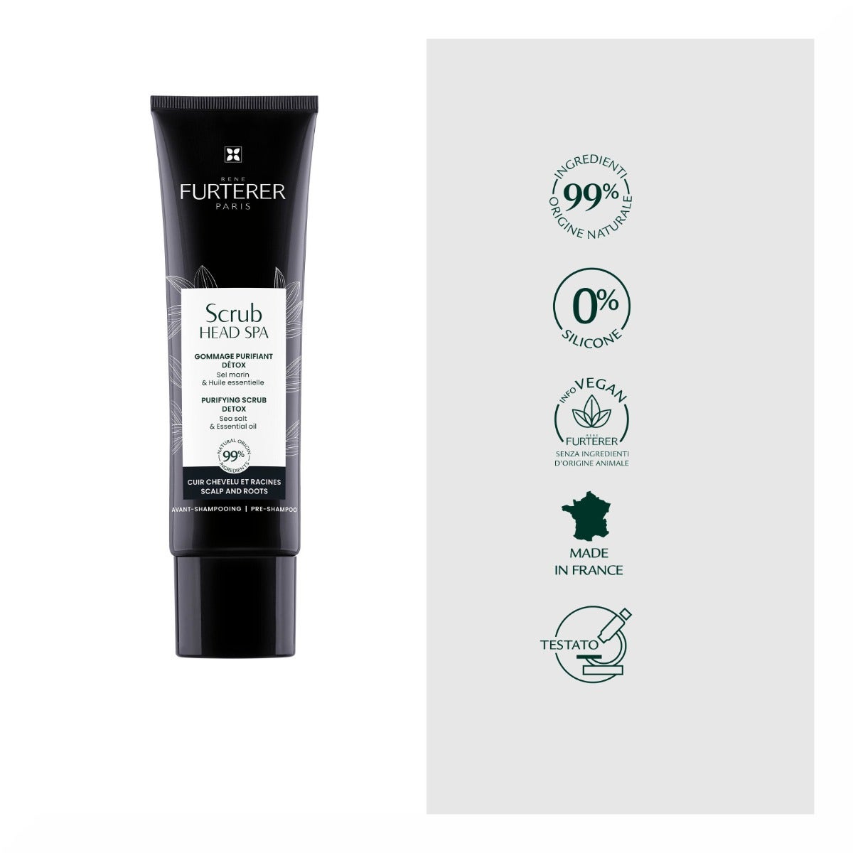 René Furterer Head Spa Scrub Gommage Detox Cuoio Capelluto 150ml-2